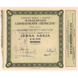 Fabryka Mydeł i Perfum WARSZAWSKIE LABORATORIUM CHEMICZNE, 500 zł 1925
