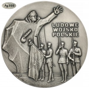 Medal SREBRO Ludowe Wojsko Polskie 1988 (nakład 6szt!)