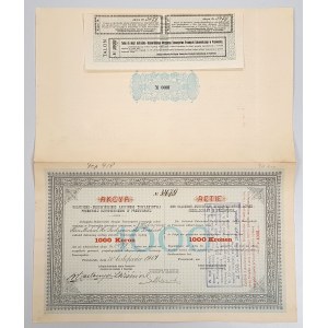 Galicyjsko-Bukowińskie Akcyjne Towarzystwo Przemysłu Cukrowniczego w Przeworsku, 1.000 koron 1901