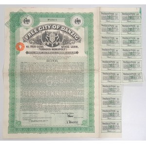 Gdańsk Tobacco Monopoly, 100 funtów 1927
