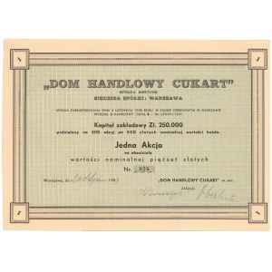 Dom Handlowy CUKART, 500 zł 1939
