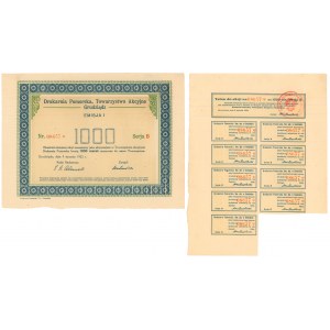Drukarnia Pomorska, Towarzystwo Akcyjne Grudziądz, Em.1, 1.000 mkp 1922