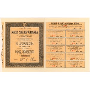 NASZ SKLEP-URANIA Spółka Akcyjna, 100 zł