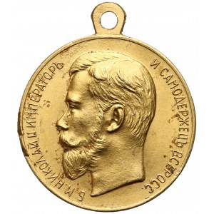Rosja, Mikołaj II, Medal Za Gorliwość ZŁOTO