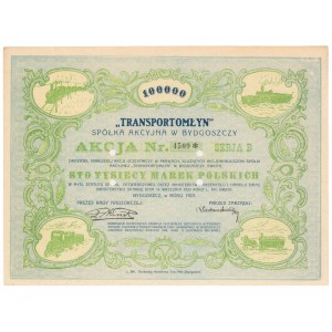 TRANSPORTOMŁYN Spółka Akcyjna w Bydgoszczy, 100.000 mkp 1923