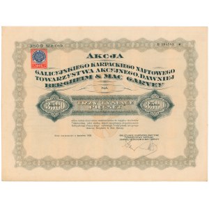 Galicyjskie Karpackie Naftowe Towarzystwo Akcyjne dawniej Bergheim & Mac Garvey, 3.500 mkp 1923