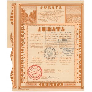 JURATA Uzdrowisko na Półwyspie Helu, Em.1, 10x 100 zł 1930