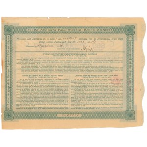 Państwowy Bank Rolny, 8% List zastawny 500 zł 1929