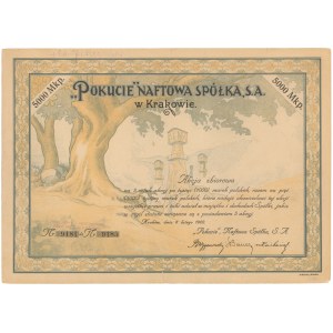 POKUCIE Naftowa Spółka, 5x 1.000 mkp 1922