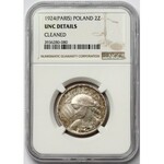 Kobieta i kłosy 2 złote 1924 Paryż - NGC UNC