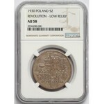 Sztandar 5 złotych 1930 - NGC AU58