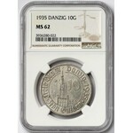 Wolne Miasto Gdańsk, 10 guldenów 1935 - NGC MS62