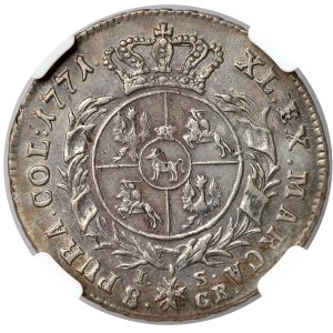 Poniatowski, Dwuzłotówka 1771 I.S. - NGC AU