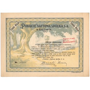 POKUCIE Naftowa Spółka, Em.2, 1.000 mkp 1922 - imienna
