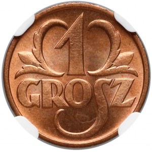 1 grosz 1939 - NGC MS67 RD (MAX)