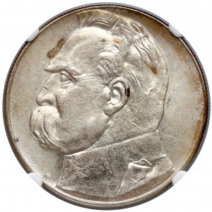 Piłsudski 10 złotych 1936 - NGC MS61