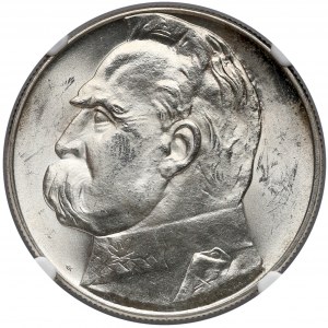 Piłsudski 10 złotych 1939 - NGC MS62