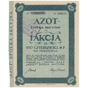 AZOT Spółka Akcyjna, Em.4, 140 mkp 1923