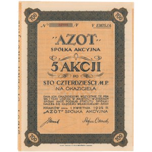 AZOT Spółka Akcyjna, Em.5, 5x 140 mkp 1924