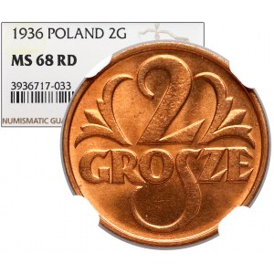 2 grosze 1936 - NGC MS68 RD (MAX NOTA)