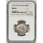 Poniatowski, Złotówka 1767 FS - piękny - NGC MS64