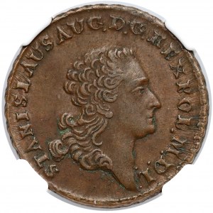 Poniatowski, Trojak Kraków 1767-G - NGC AU55 BN