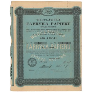 Włocławska Fabryka Papieru, 100x 10 zł 1926