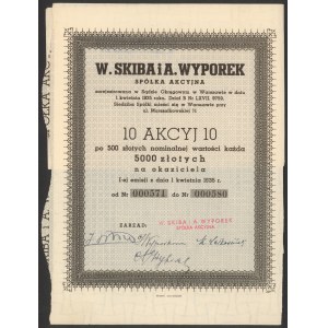 W. SKIBA i A. WYPOREK, Em.1, 10x 500 zł 1935