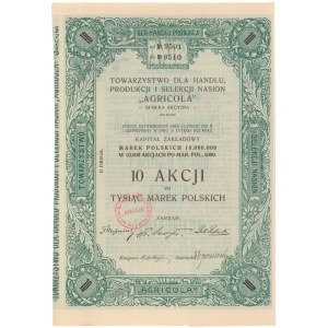 Towarzystwo Produkcji i Slekcji Nasion AGRICOLA, Em.2, 10x 1.000 mkp