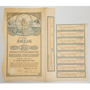 Towarzystwo Handlowe BRACIA ROLNICCY, 500 mkp 1921