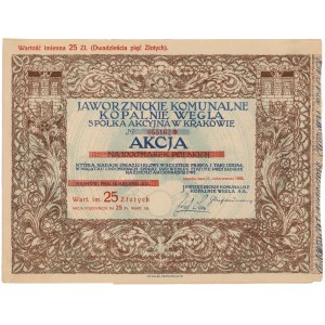 Jaworznickie Komunalne Kopalnie Węgla, 1.000 mkp 1923