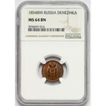 Dienieżka 1854 BM, Warszawa - piękna - NGC MS64 BN