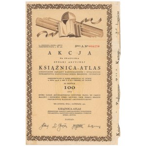 KSIĄŻNICA-ATLAS Zjednoczone Zakłady Kartograficzne..., Em.1, 100 zł 1930