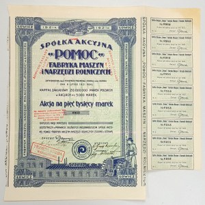 POMOC Fabryka Maszyn i Narzędzi Rolniczych, 5.000 mkp 1921