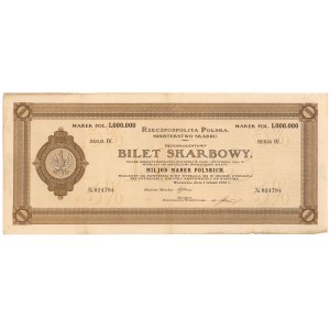 Bilet Skarbowy, Serja IV - 1 miljon mkp 1923