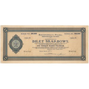 Bilet Skarbowy, Serja IV - 100.000 mkp 1923