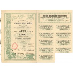 Spółka Akcyjna Zjednoczenych Ślusarzy Chrześcijan, Em.3, 100x 1.000 mkp 1923