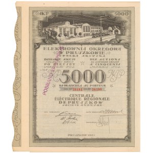 Elektrownia Okręgowa w Pruszkowie, Em.4, 10x 500 mkp 1921