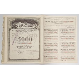 Elektrownia Okręgowa w Pruszkowie, Em.4, 10x 500 mkp 1921