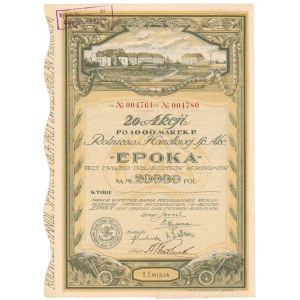 Rolniczo-Handlowa Sp. Akc. EPOKA przy Związku Dublańczyków Agronomów, Em.1, 20x 1.000 mkp 
