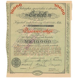 Fabryka Gwoździ i Drutu ĆWIEK, Em.2, 10x 1.000 mkp 1921