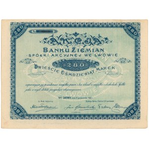 Bank Ziemian Spółka Akcyjna we Lwowie, 280 mkp 1920
