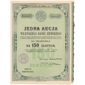 Wileński Bank Ziemski, Em.1, 150 zł 1937
