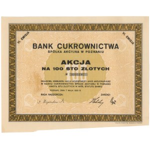Bank Cukrownictwa, Em.6, 100 zł 1930