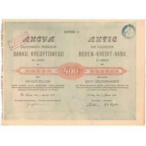 Galicyjski Ziemski Bank Kredytowy we Lwowie, 400 koron 1920