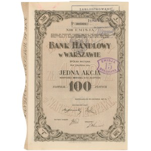 Bank Handlowy w Warszawie, Em.13, 100 zł 1927