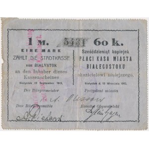 Białystok, 1 Mk = 60 kop 1915