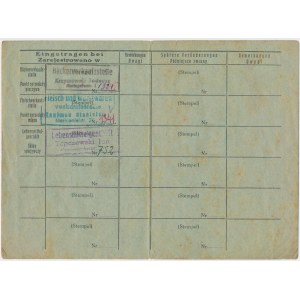 Ex. Siedlecki, Białystok, Legitymacja żywnościowa 1941 r. 
