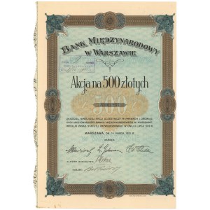 Bank Międzynarodowy w Warszawie, 500 zł 1925