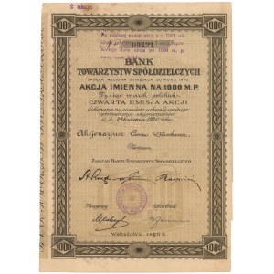 Bank Towarzystw Spółdzielczych, Em.4, 1.000 mkp 1920